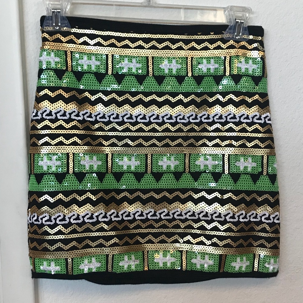 Gorgeous gold and green skirt